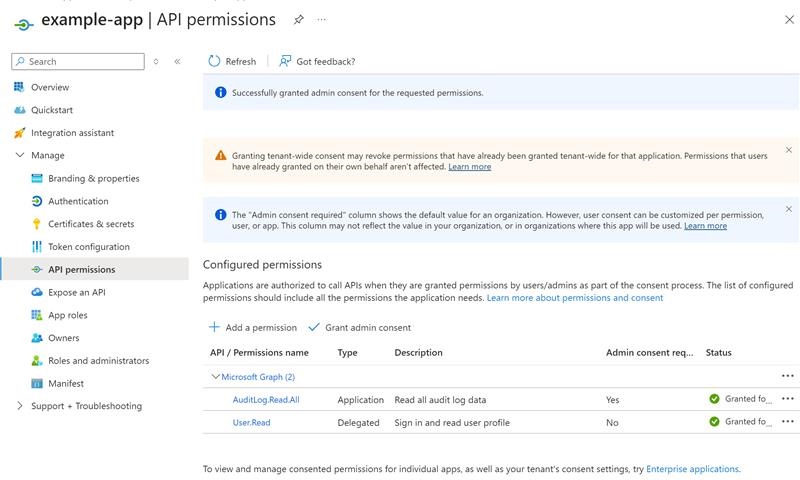 Entra Id App Registration Permissions